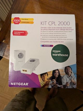Adaptador PLC red datos por enchufes NETGEAR 