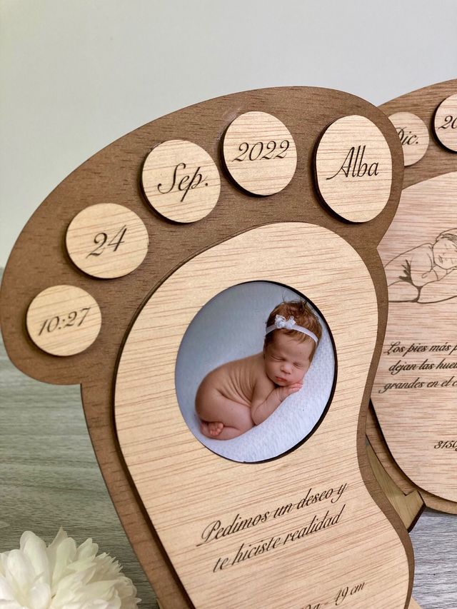 Natalicio Bebé Personalizado con Foto | Regalo