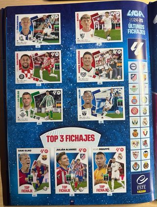 Álbum cromos Liga Este 2024-25 Panini COMPLETO