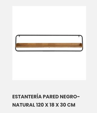 Estantería Pared Negra y Madera