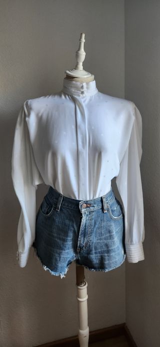 Blusa Vintage Blanca