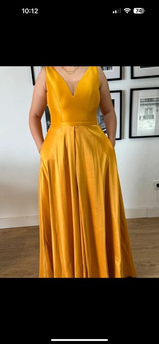 Vestido de fiesta amarillo