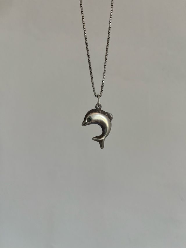 Collar Plata 925 con Colgante Delfín