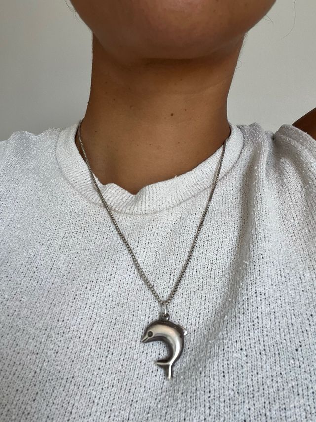 Collar Plata 925 con Colgante Delfín