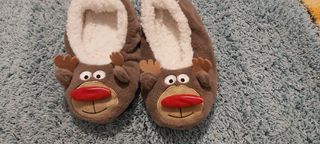 Zapatillas de estar por casa de reno
