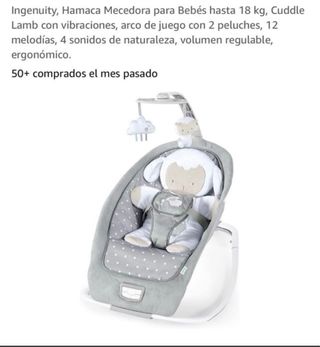 Hamaca Mecedora Bebé Ingenuity Cuddle Lamb