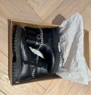 Botines de piel niña T.36
