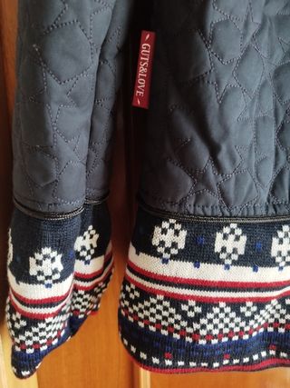 Cazadora Guts & Love Azul Talla M Nueva