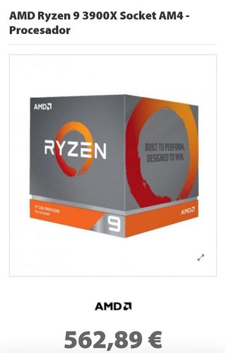 Procesador AMD Ryzen 9 3900X 12 núcleos 24 hilos