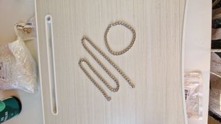 Parure collana e bracciale in acciaio inossidabile