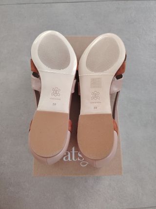 Zapatos Patsy T.39 Beige y Marrón