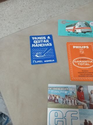 Lote Garantías Antiguas Años 80