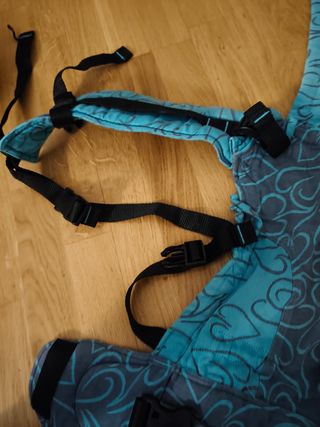 Mochila Porteo Fidella Corazones Azul