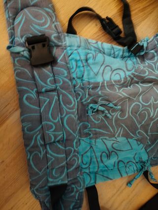 Mochila Porteo Fidella Corazones Azul