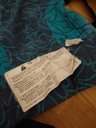 Mochila Porteo Fidella Corazones Azul