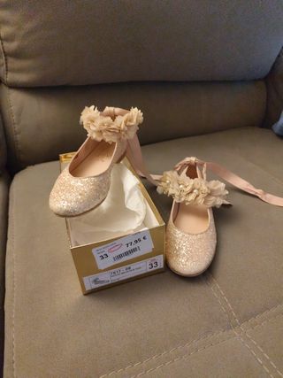 Zapatos de comunión niña talla 33