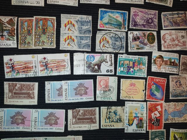 Lote 58 sellos conmemorativos España