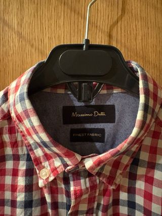 Camisa de cuadros Massimo Dutti