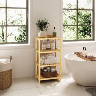 Estantería de bambú 4 baldas