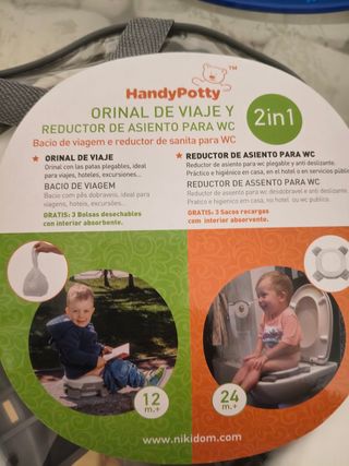 Orinal y Reductor WC HandyPotty 2en1