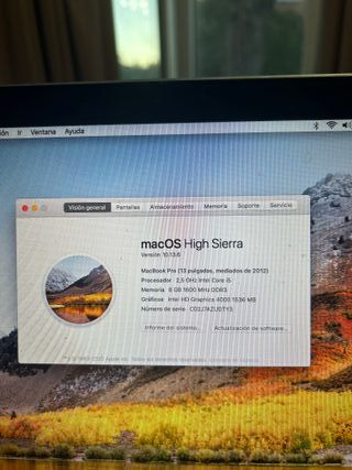 MacBook Pro 2012 Plata