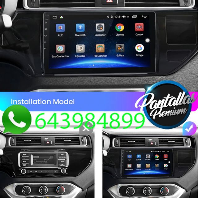 Radio Pantalla CARPLAY GPS USB para Kia Rio 4