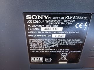 Televisor LCD Sony Plata