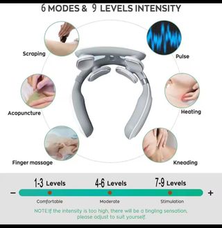 Masajeador de cuello calefacción