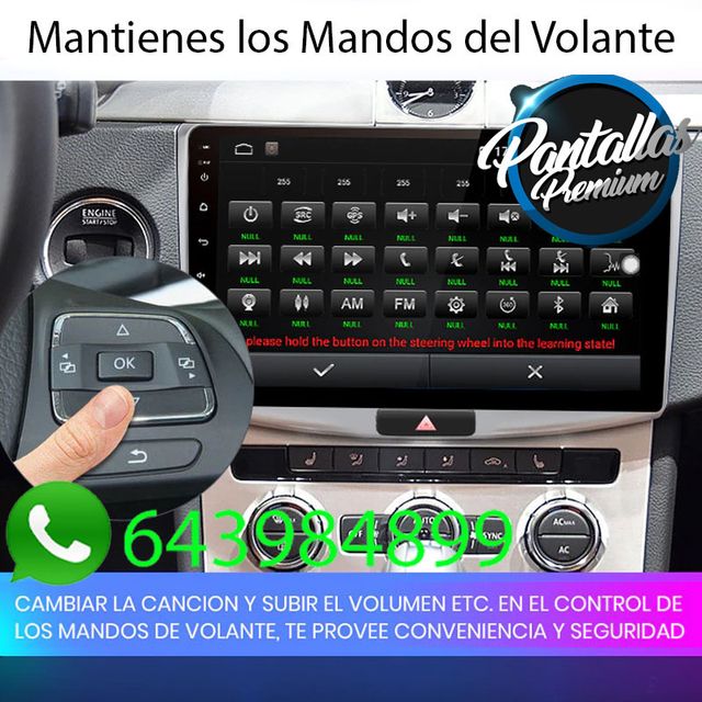 Radio Pantalla CARPLAY GPS Volkswagen Passat B6 B7