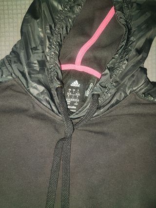 Sudadera Adidas Negra y Rosa