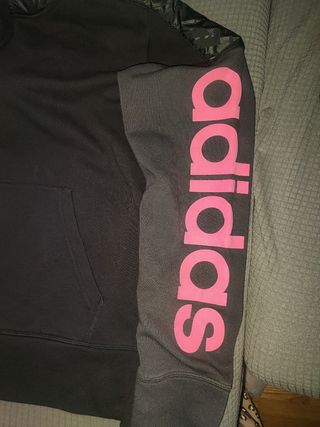 Sudadera Adidas Negra y Rosa
