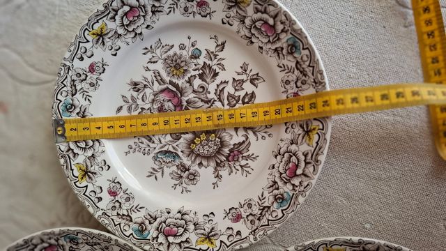 5 Pratos Antigos Cesol Florais