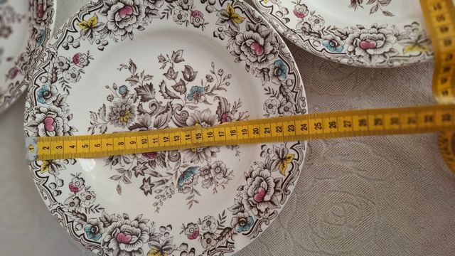 5 Pratos Antigos Cesol Florais