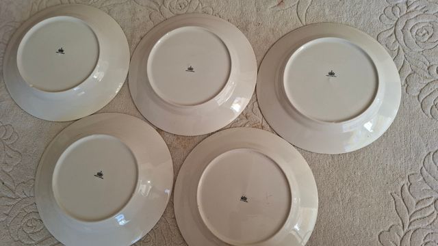 5 Pratos Antigos Cesol Florais