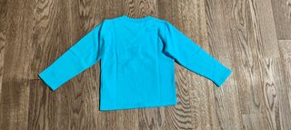 Felpa azzurra senza cappuccio bambino Domyos