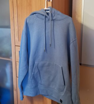 Sudadera con capucha gris juvenil talla M