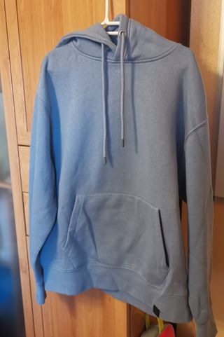 Sudadera con capucha gris juvenil talla M