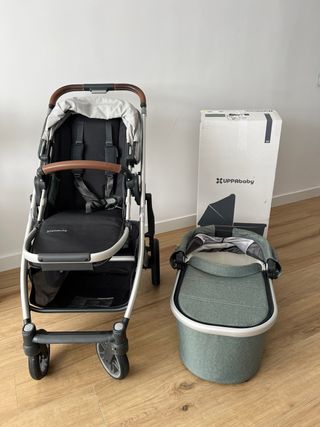 Carrito Uppababy Cruz V2 con capazo y silla