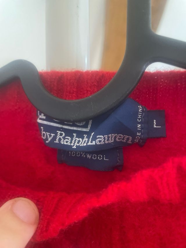 Jersey Lana Ralph Lauren Rojo