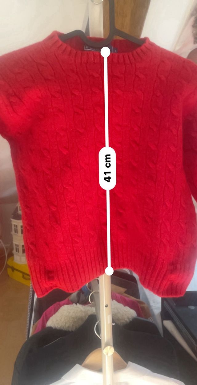 Jersey Lana Ralph Lauren Rojo