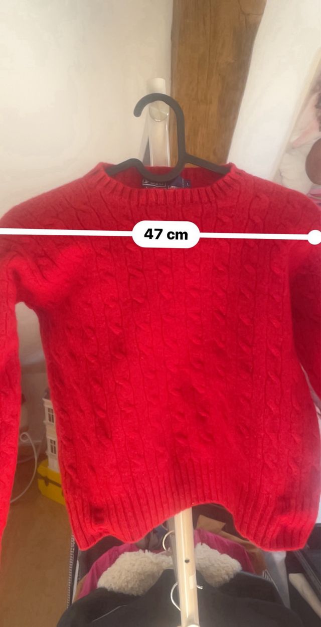 Jersey Lana Ralph Lauren Rojo