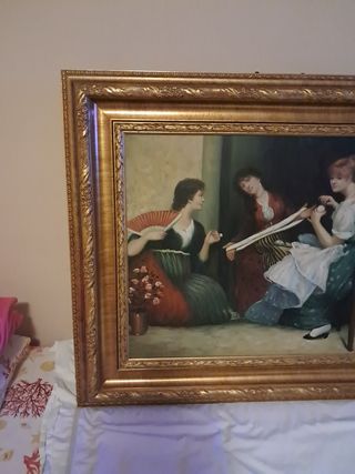 Quadro con cornice dorata