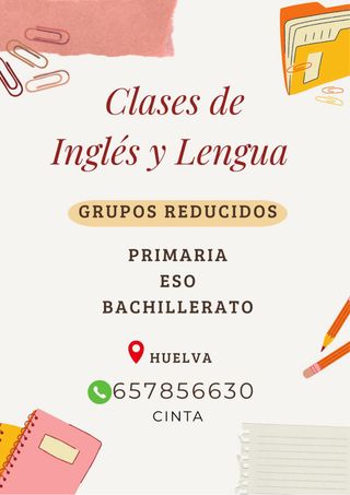 Clases de inglés y lengua castellana 