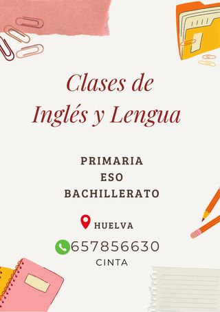 Clases de inglés y lengua castellana