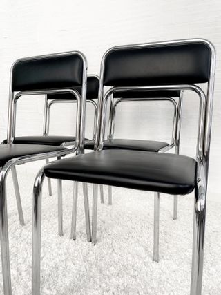 SEDIE BAUHAUS. COLORE NERO. ITALIA anni '70