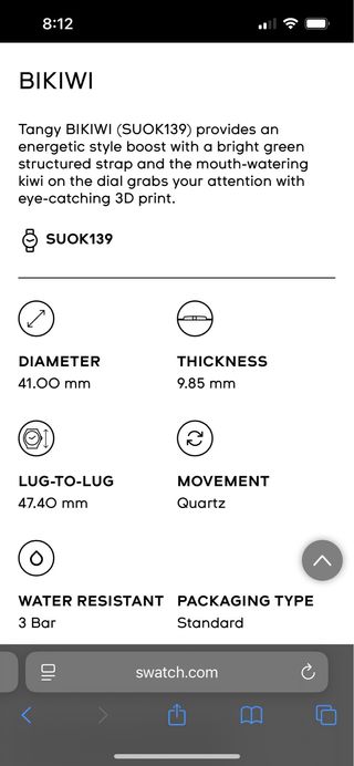 Swatch Kiwi