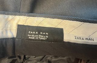 Traje Zara Man plata (chaqueta 50 / pantalón 46)