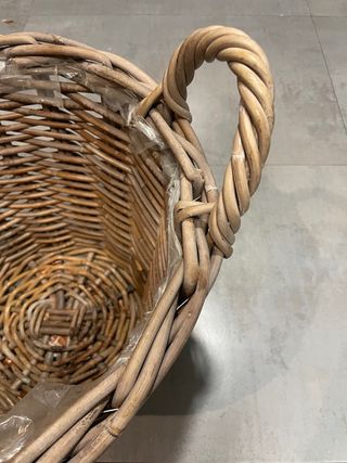 Cesta Mimbre Grande con Asas