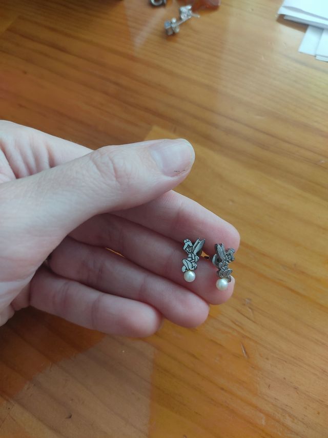 Pendientes Disney Campanilla con Perla