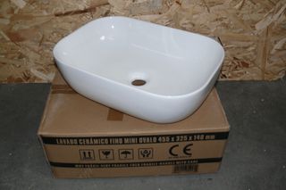 Lavatório Cerâmico Oval 455x325x140mm